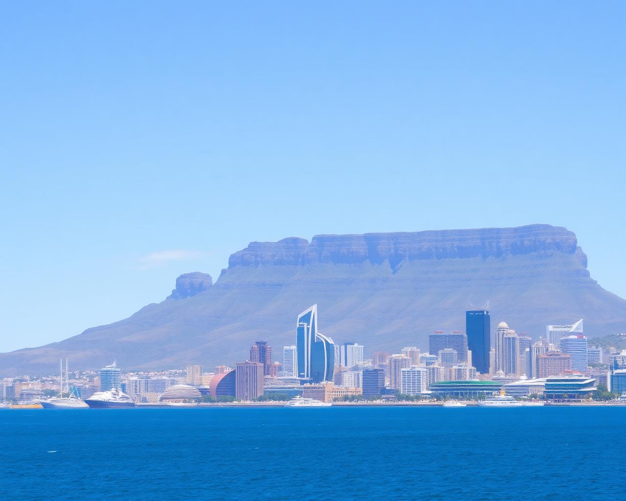 Skyline du Cap avec Table Mountain en arrière-plan